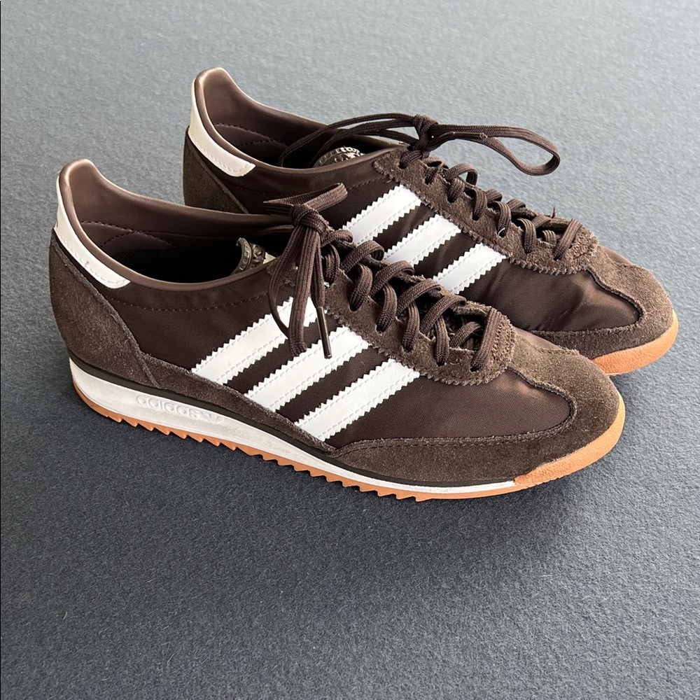 Adidas SL 72 OG Dark Brown and White Sneakers Women’s 5.5
